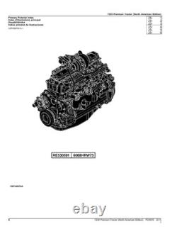 John Deere 7230 Tractor Parts Catalog Manual #2