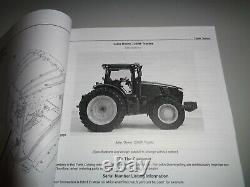 John Deere 7260R Tractor Parts Catalog Manual Book Original! JD PC-10575 10/13