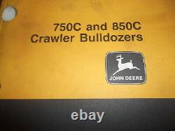 John Deere 750c 850c Crawler Tractor Dozer Parts Manual Book Catalog Pc2509