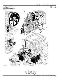John Deere 7530 Tractor Parts Catalog Manual #2