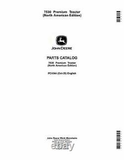 John Deere 7530 Tractor Parts Catalog Manual #2