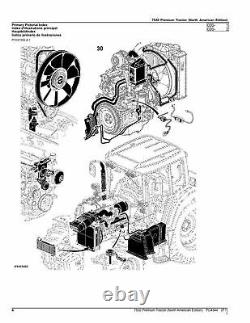 John Deere 7530 Tractor Parts Catalog Manual #2