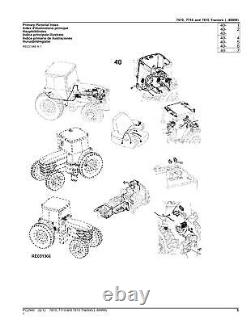 John Deere 7610 7710 7810 Tractor Parts Catalog Manual