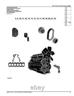 John Deere 7610 7710 7810 Tractor Parts Catalog Manual