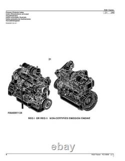John Deere 7630 Tractor Parts Catalog Manual