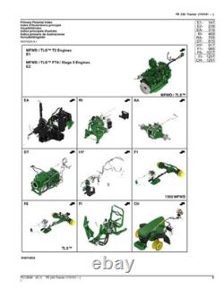 John Deere 7r 230 Tractor Parts Catalog Manual