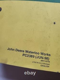 John Deere 8100 8200 8300 8400 Parts Catalog PC2389 Technical Manual TM1575