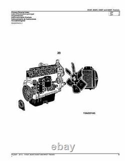 John Deere 8100t 8200t 8300t 8400t Tractor Parts Catalog Manual