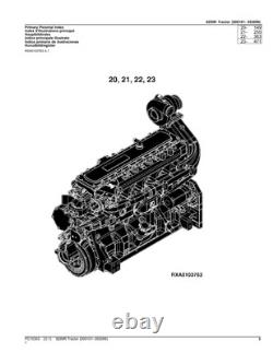 John Deere 8295r Tractor Parts Catalog Manual #2