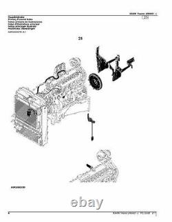 John Deere 8345r Tractor Parts Catalog Manual #1