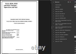 John Deere 8410 Tractor Manual Owner Service Test Engine Parts Shop Pdf On Usb