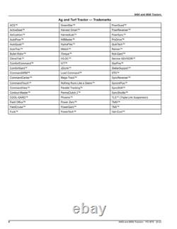 John Deere 8450 8650 Tractor Parts Catalog Manual
