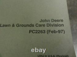 John Deere 955 Compact Utility Tractor Parts Catalog Manual PC2263