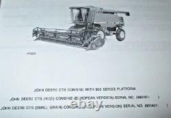 John Deere CTS Combine (European Version) Parts Catalog Manual Book JD ORIGINAL