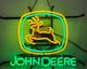 John Deere Farm Machine Tractor Equipment 17x14 Neon Sign Light Lamp Glass