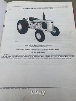 John Deere JD400 series Tractor parts manual. Bound cover. PC973