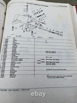 John Deere JD400 series Tractor parts manual. Bound cover. PC973