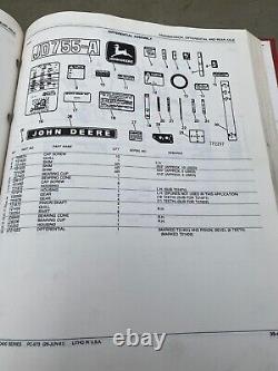 John Deere JD400 series Tractor parts manual. Bound cover. PC973