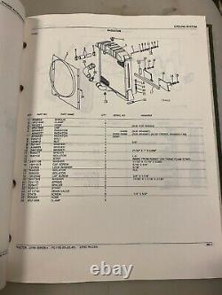 John Deere JD760A Tractor Scraper parts manual. PC-1153 and PC-1131 bound cover