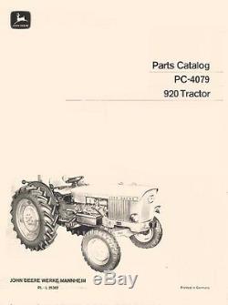 John Deere-Parts Catalog-920 Tractor