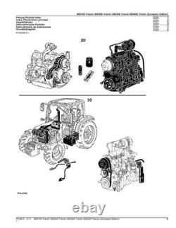 John Deere Se6100 Se6200 Se6300 Se6400 Tractor Parts Catalog Manual