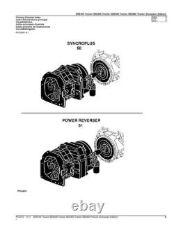 John Deere Se6100 Se6200 Se6300 Se6400 Tractor Parts Catalog Manual