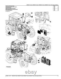 John Deere Se6320 Se6420 Se6520 Se6620 Tractor Parts Catalog Manual