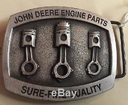 John Deere Tractor Engine Parts Agriculture Vintage Belt Buckle