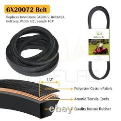 John Deere Tractor Spindle with Pulley and Belt 2 Pack
