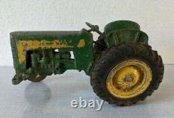 John Deere Vintage Toy Tractor 430 & Manure Spreader 1/16 For Parts Restore