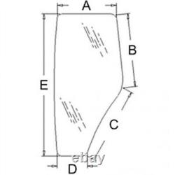 Left Cab Door Glass Replacement for JOHN DEERE 5075M 5080 5090 5100 R198624