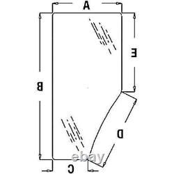 Left Door Glass Replacement For JOHN DEERE 6600 6605 6610 6615 L169102 L77647