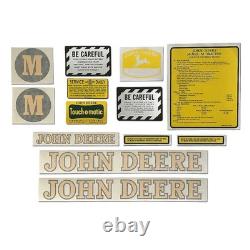 M Complete Set Vinyl Cut-Fits John Deere Tractor M 1947-1952