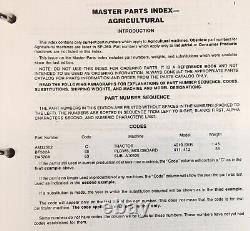 Master Parts Index MPI Manual For John Deere Ag Include New Gen Tractors Catalog