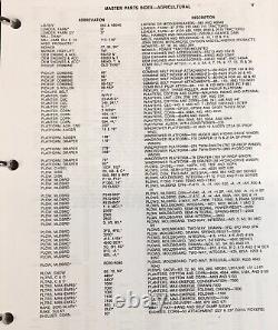 Master Parts Index MPI Manual For John Deere Ag Include New Gen Tractors Catalog