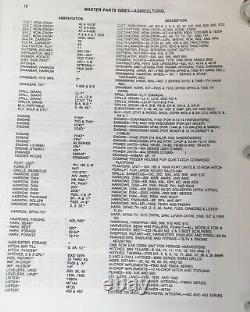 Master Parts Index MPI Manual For John Deere Ag Include New Gen Tractors Catalog