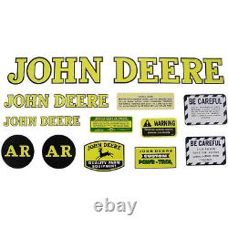 Mylar Decal Set Fits John Deere Tractor AR Styled Hood 1947-1952