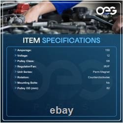 New 150A Alternator Fits John Deere Tractor 8420T Part Numbers ABO0434 400-24107