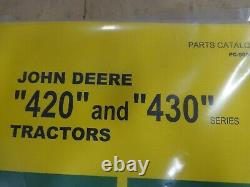 Parts Manual For John Deere Tractor 420 and 430 series