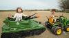 Playing On The Farm With Tank And Tractors Tractors For Kids