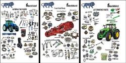 RE271380 Crown Wheel Pinion 4WD fits in John Deere Tractor New product