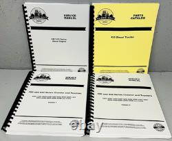 Service Manual Parts Catalog Set for John Deere 435 2-53 Diesel Tractors Repair