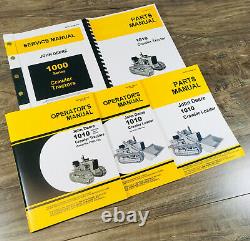 Service Manual Set For John Deere 1010 Crawler Loader Operators Parts Catalog