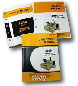 Service Manual Set For John Deere 2010 Crawler Tractor Parts Operators Repair