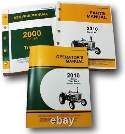 Service Manual Set For John Deere 2010 Tractor Parts Operators Shop S/n 42001-up