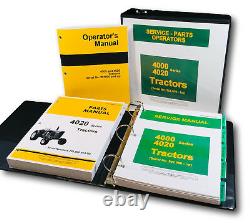 Service Manual Set For John Deere 4020 4000 Tractor Operators Tech Parts Catalog