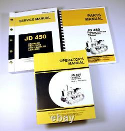 Service Manual Set For John Deere 450 Crawler Tractor Repair Operators Parts