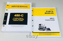 Service Manual Set For John Deere 450c Crawler Loader Parts Tech Repair Catalog