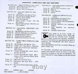 Service Manual Set For John Deere 850 950 1050 Tractor Parts Operators Catalog