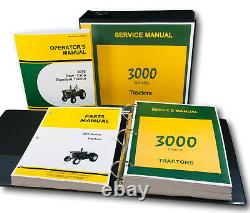 Service Operators Parts Manual Set For John Deere 3010 Tractor Gas Diesel Lp